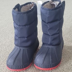 Quilted toddler boy snow boots
